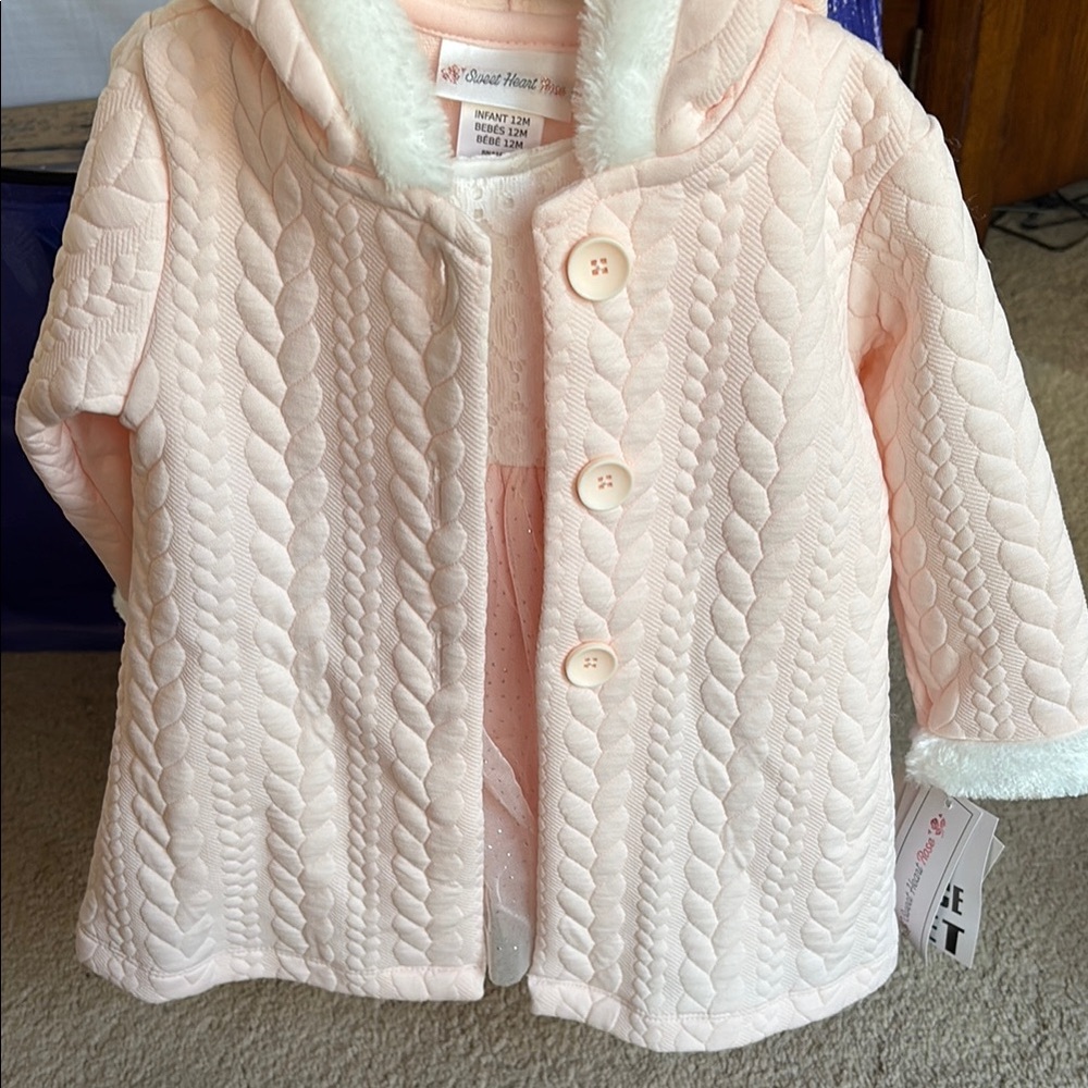 Pink dress and matching jacket perfect for Easter!